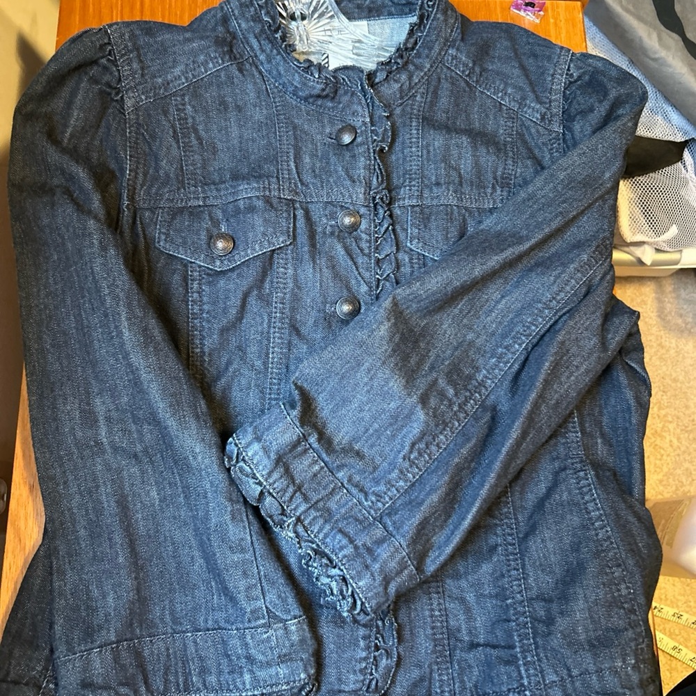 Ann Taylor Dark Blue Jean Jacket